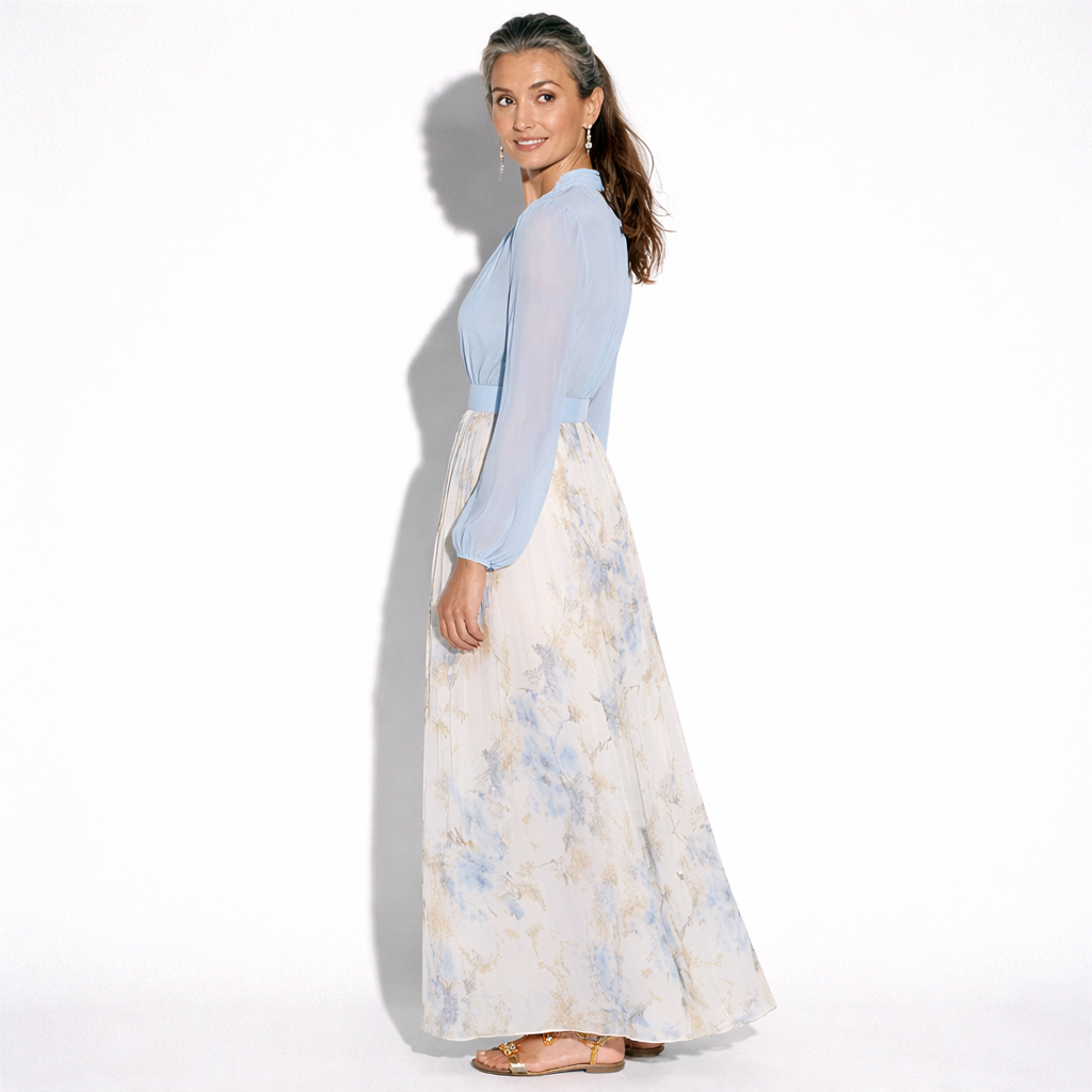Lunea Mode®  | Zara Elegant Floral Maxi Dress