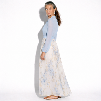 Lunea Mode®  | Zara Elegant Floral Maxi Dress
