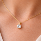 Lunea Mode® | The Margaret - Delicate Gold Solitaire Necklace