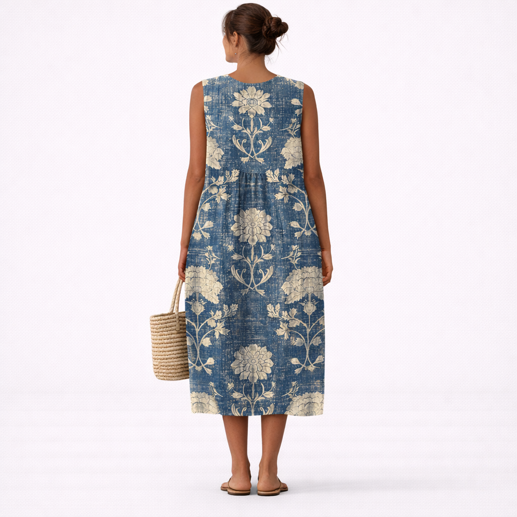 Aurora Classic Floral Midi Dress