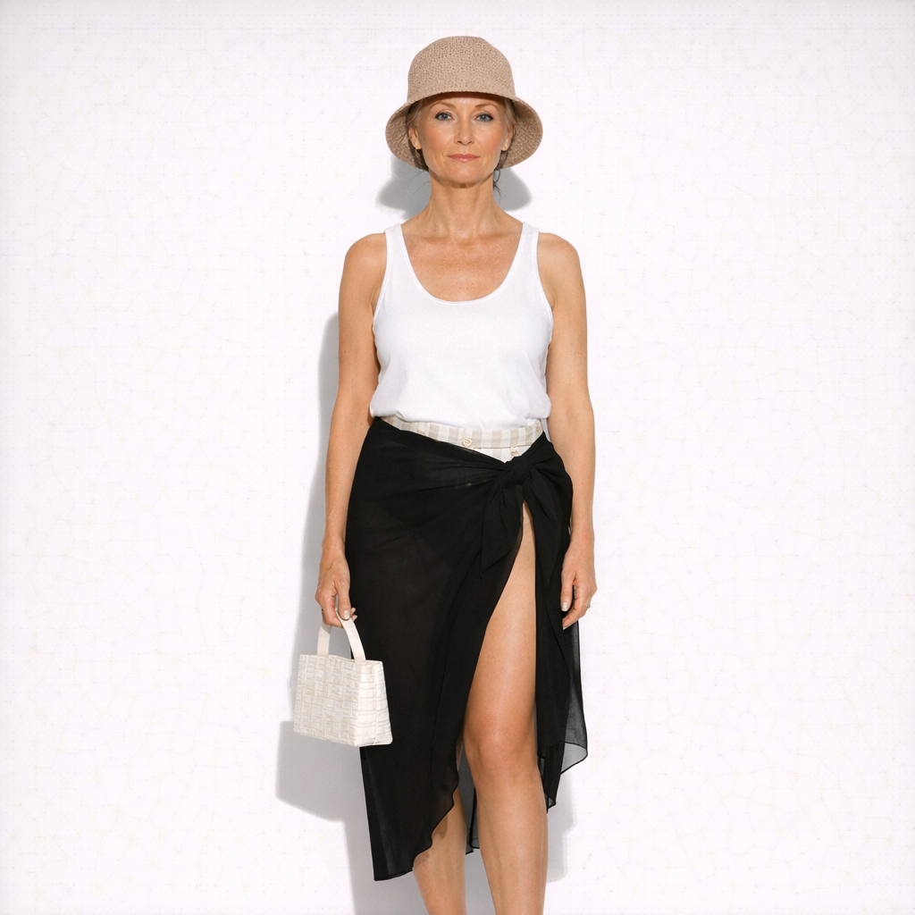 Women’s Versatile Sheer Sarong - Beach Cover-Up in Multiple Colors