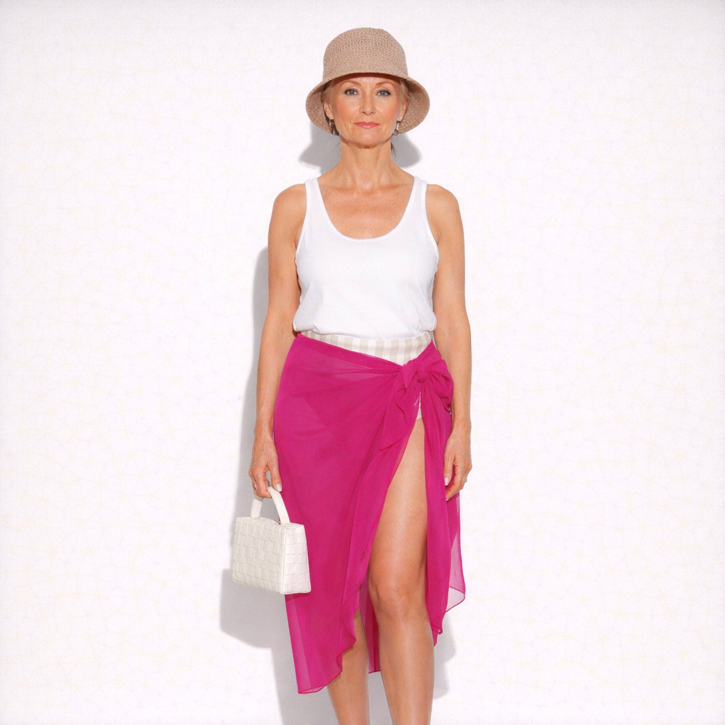Women’s Versatile Sheer Sarong - Beach Cover-Up in Multiple Colors