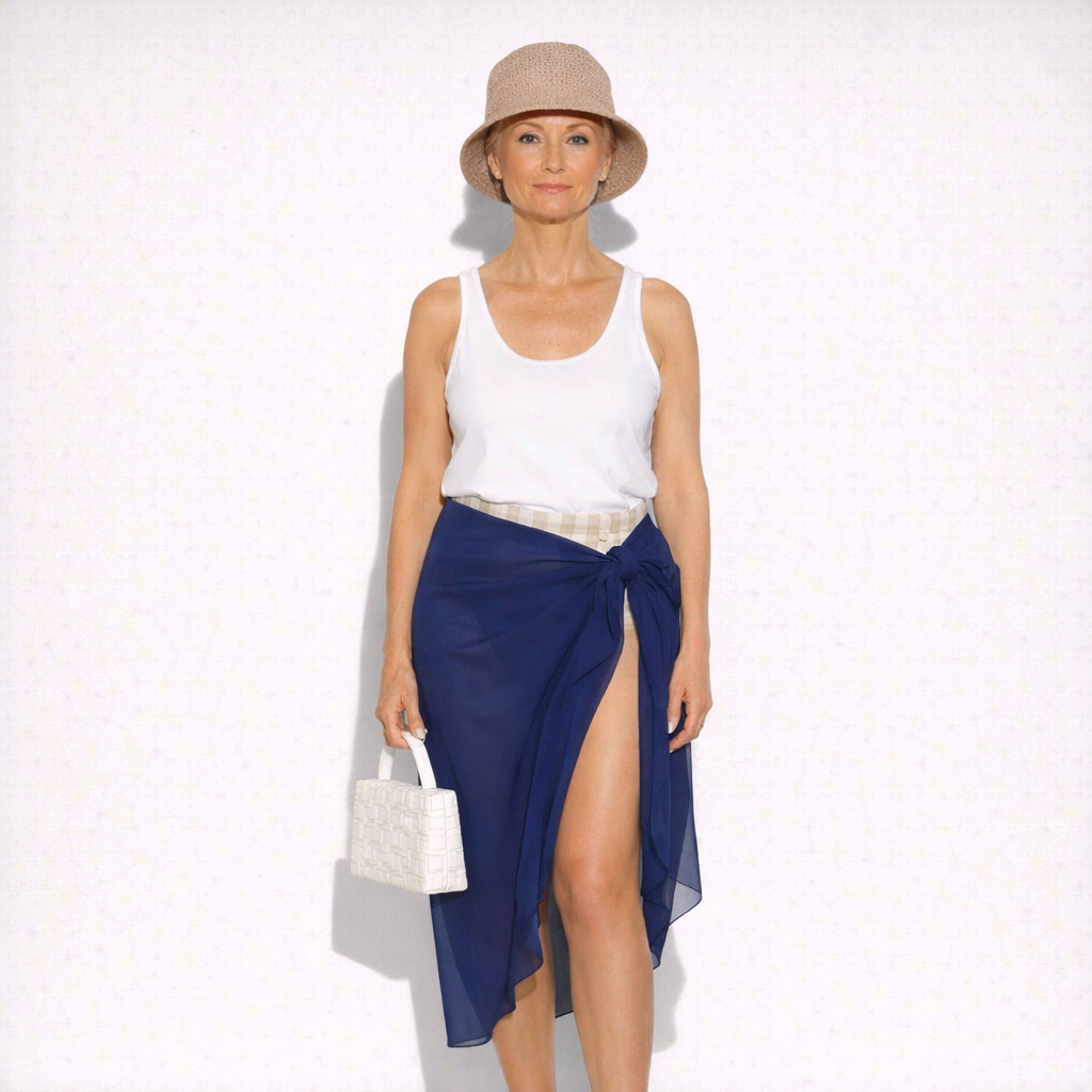 Women’s Versatile Sheer Sarong - Beach Cover-Up in Multiple Colors