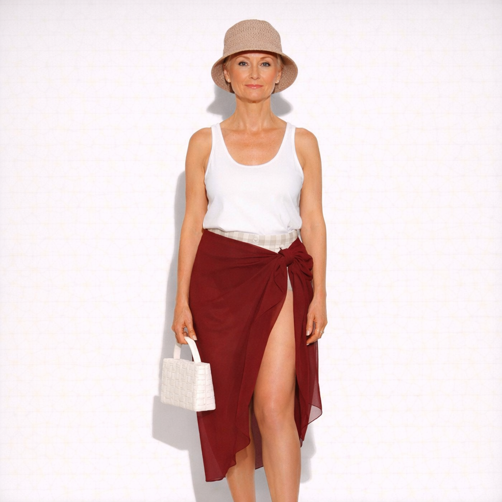 Women’s Versatile Sheer Sarong - Beach Cover-Up in Multiple Colors