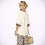 Lunea Mode® |The Catherine Elegant Bohemian Print Two-Piece Set