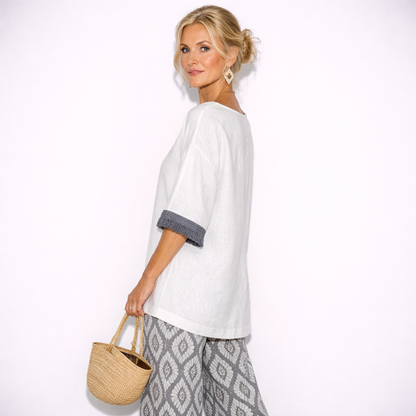 Lunea Mode® |The Catherine Elegant Bohemian Print Two-Piece Set
