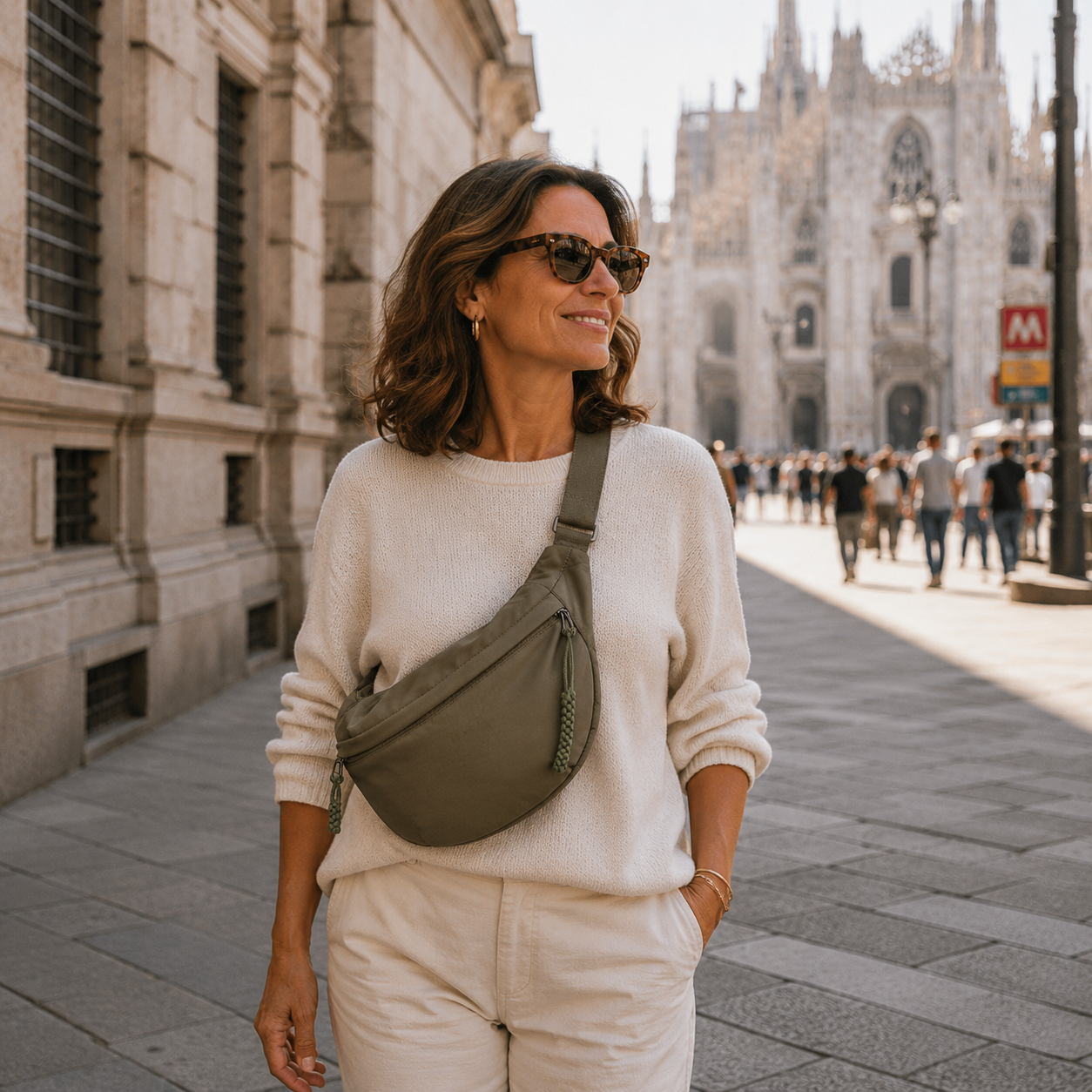 Viola | Olive Shoulder Bag