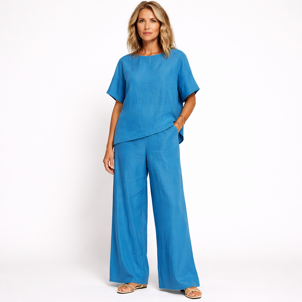 Lunea Mode® | The Sienna - Relaxed Wide Leg Two Piece Set