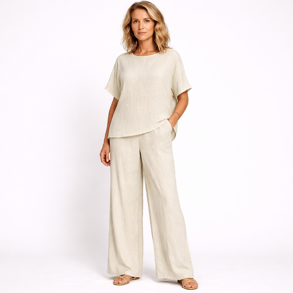 Lunea Mode® | The Sienna - Relaxed Wide Leg Two Piece Set