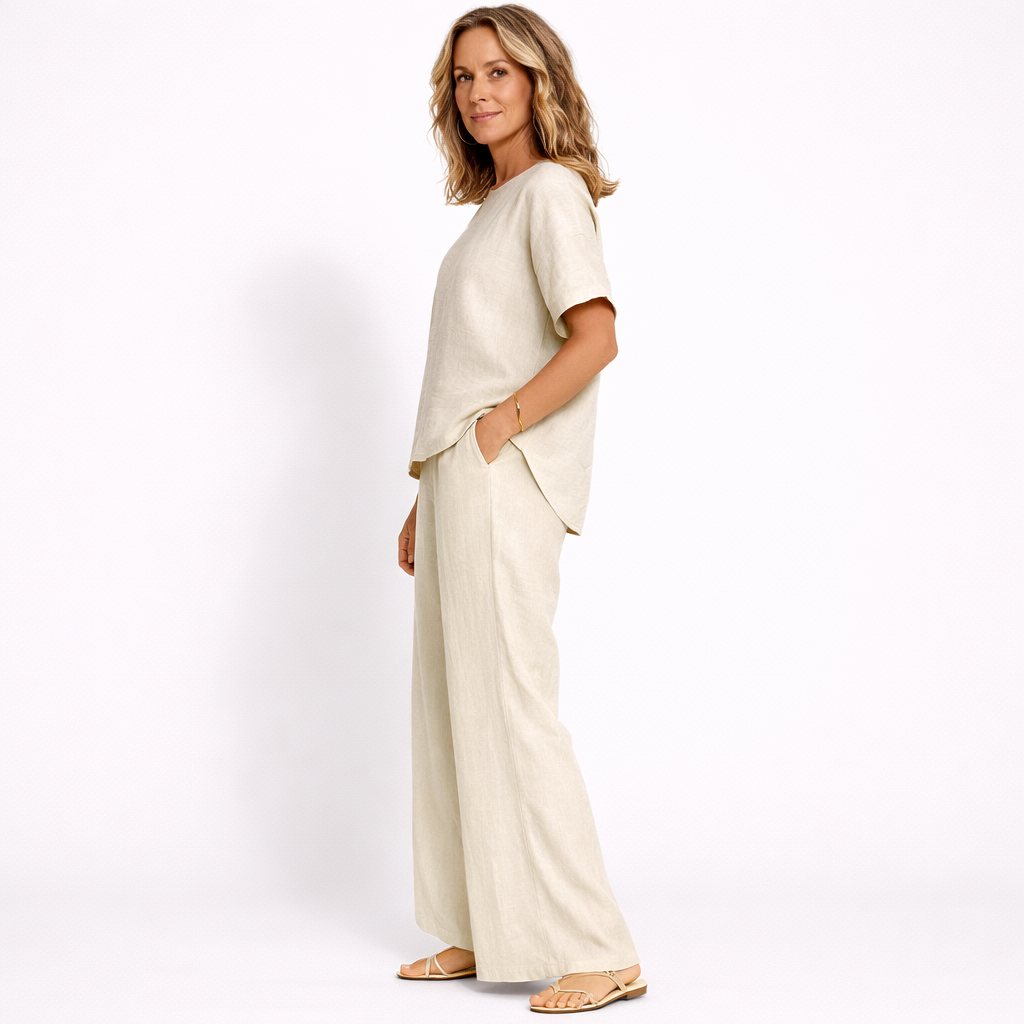 Lunea Mode® | The Sienna - Relaxed Wide Leg Two Piece Set
