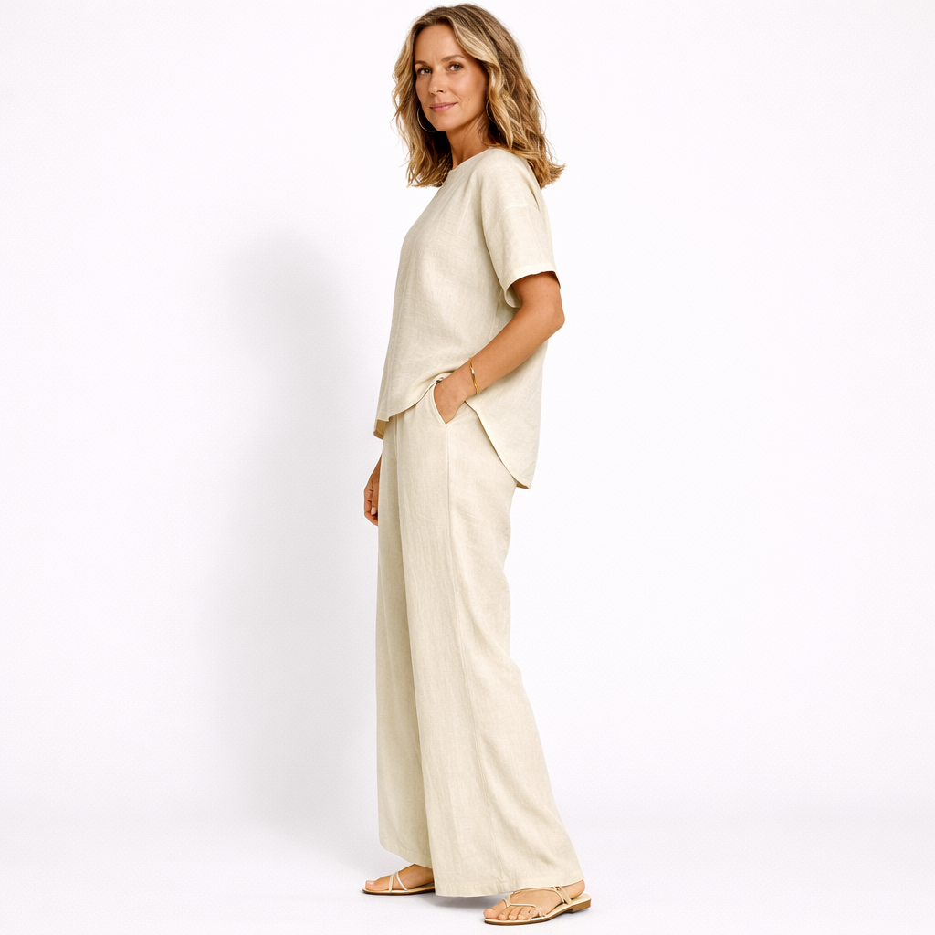 Lunea Mode® | The Sienna - Relaxed Wide Leg Two Piece Set