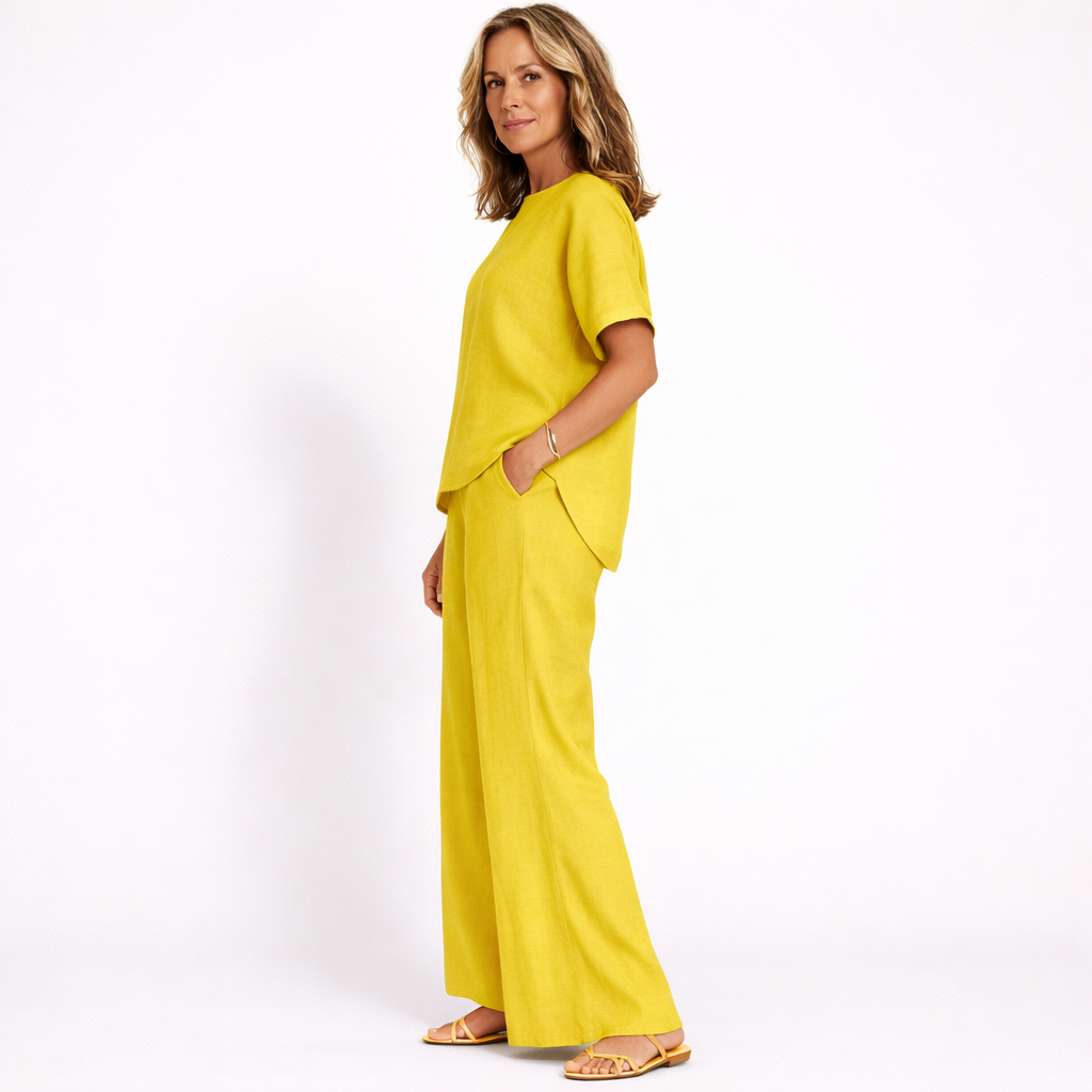 Lunea Mode® | The Sienna - Relaxed Wide Leg Two Piece Set