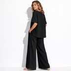 Lunea Mode® | The Sienna - Relaxed Wide Leg Two Piece Set