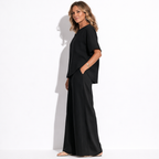Lunea Mode® | The Sienna - Relaxed Wide Leg Two Piece Set