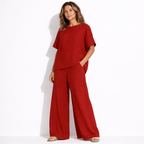 Lunea Mode® | The Sienna - Relaxed Wide Leg Two Piece Set