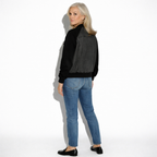 Lunea Mode® | The Blake - Contrast Sleeve Denim Patchwork Jacket