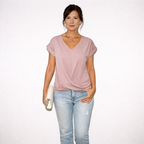 Lunea Mode® | Cleo – Südamekujulise Kaelusega Casual T-särk
