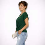 Lunea Mode® | Cleo – Südamekujulise Kaelusega Casual T-särk