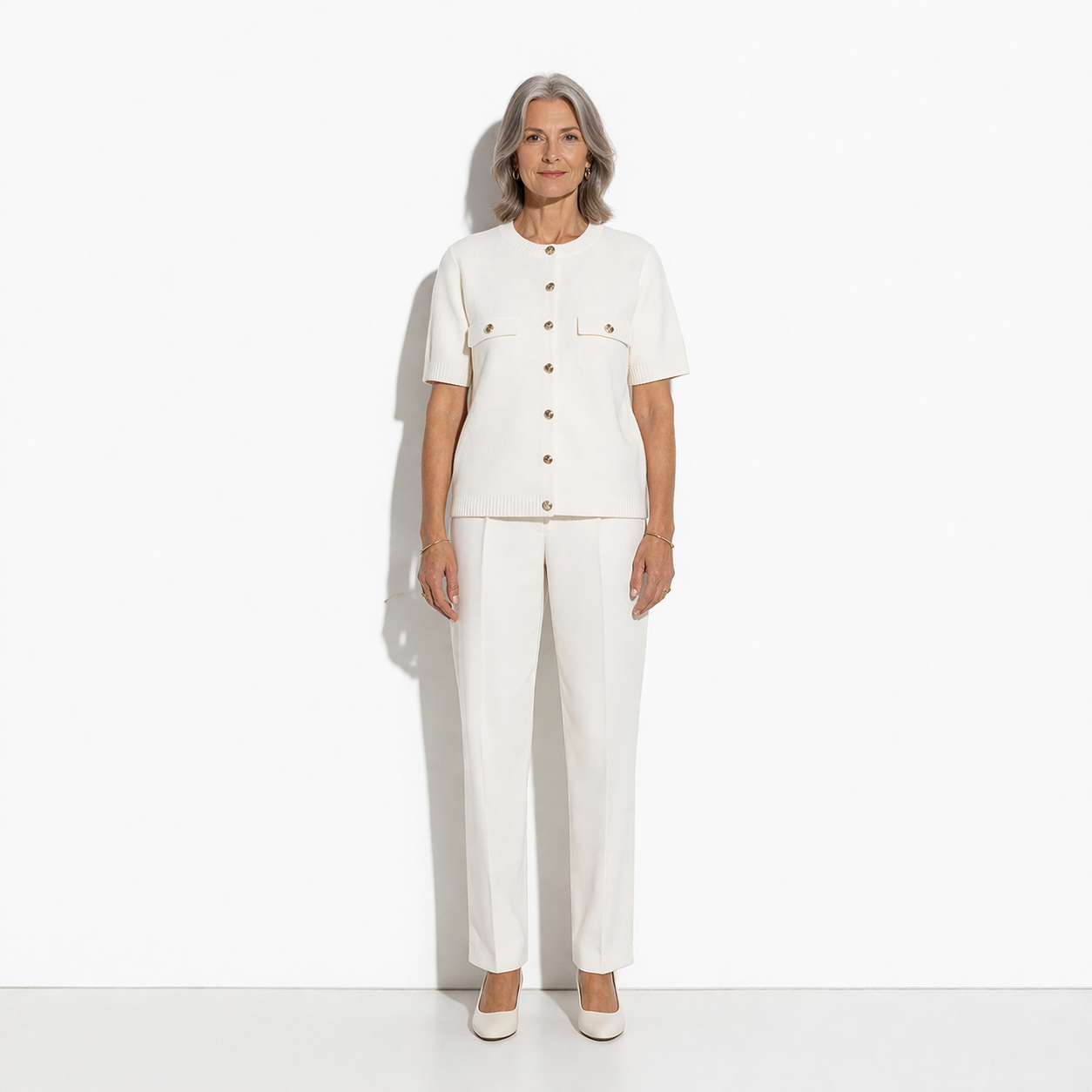 Lunea Mode®  | The Odette - Delicate Short Sleeve Knit Bolero Cardigan