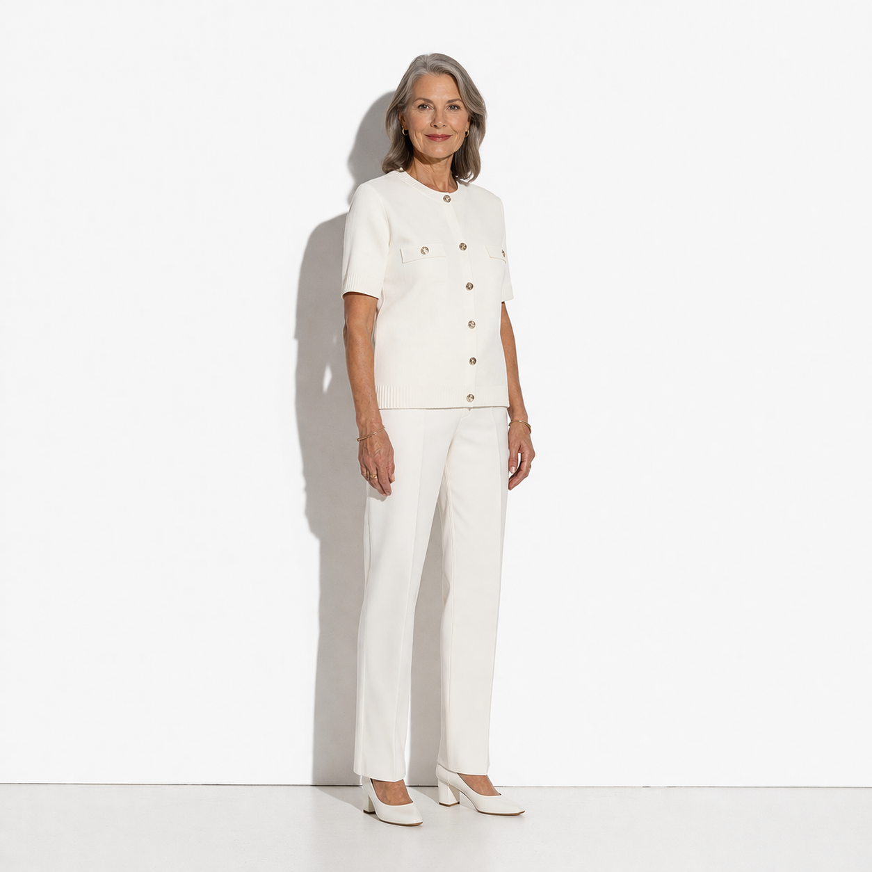 Lunea Mode®  | The Odette - Delicate Short Sleeve Knit Bolero Cardigan
