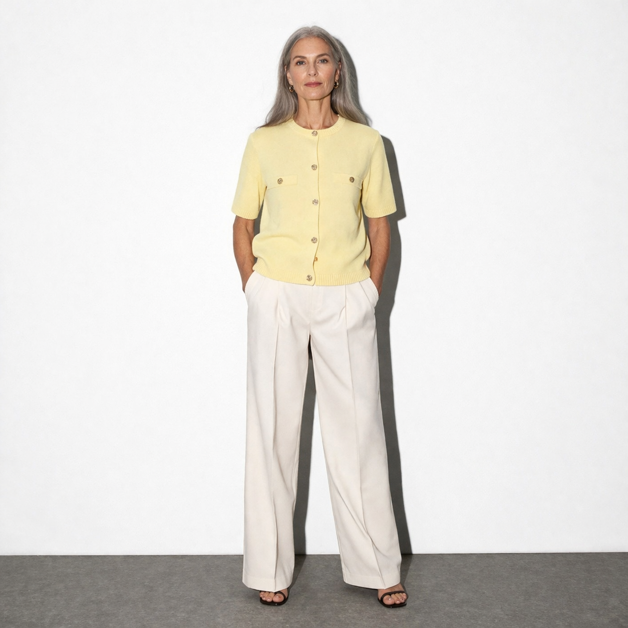 Lunea Mode®  | The Odette - Delicate Short Sleeve Knit Bolero Cardigan