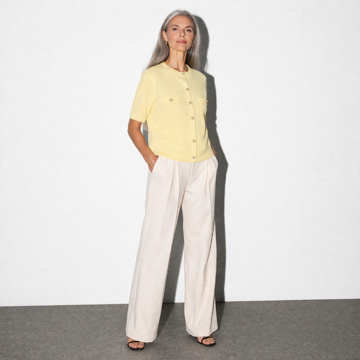 Lunea Mode®  | The Odette - Delicate Short Sleeve Knit Bolero Cardigan