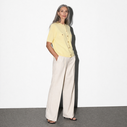 Lunea Mode®  | The Odette - Delicate Short Sleeve Knit Bolero Cardigan