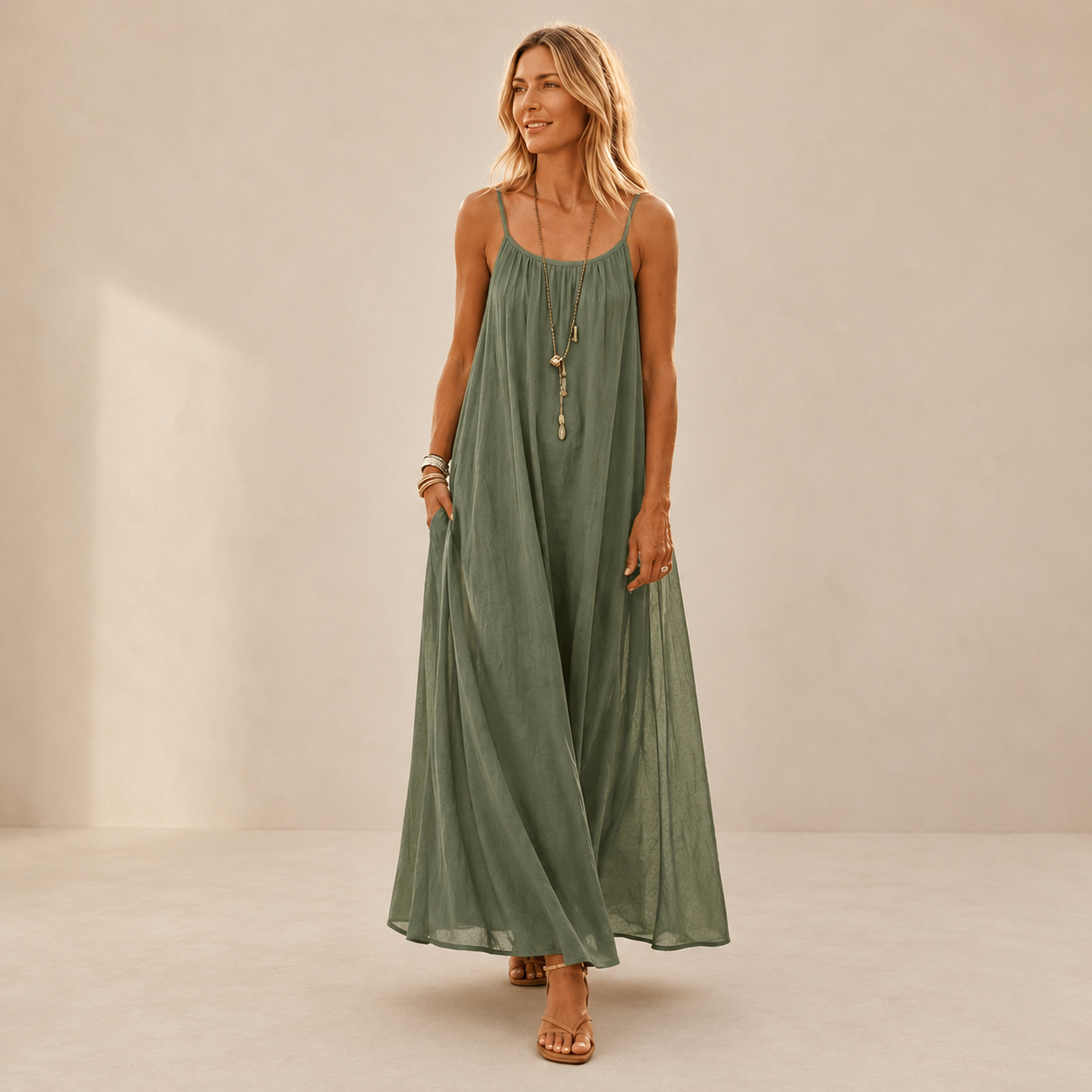 Fesa | Open-Back Midi Dress