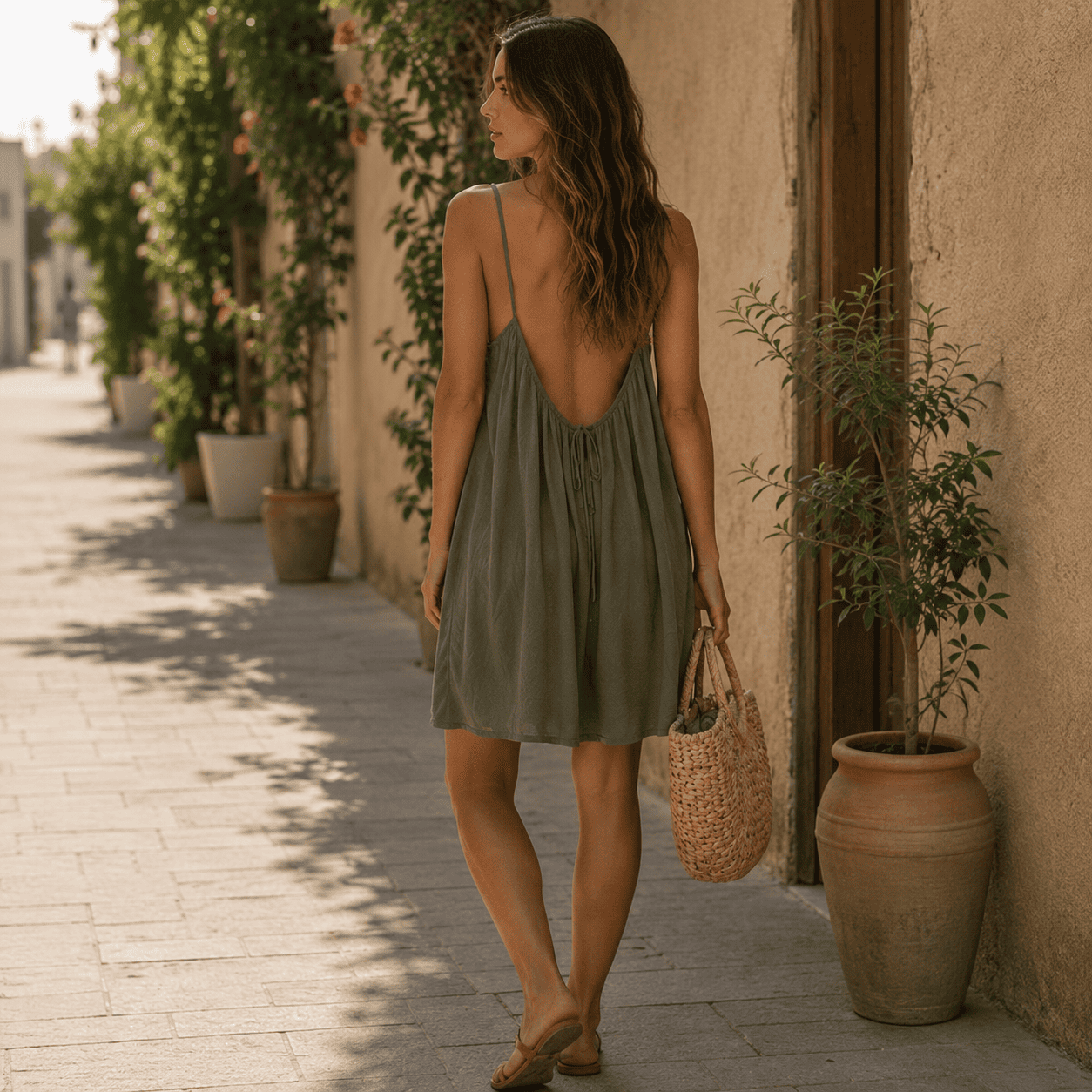Fesa | Open-Back Midi Dress