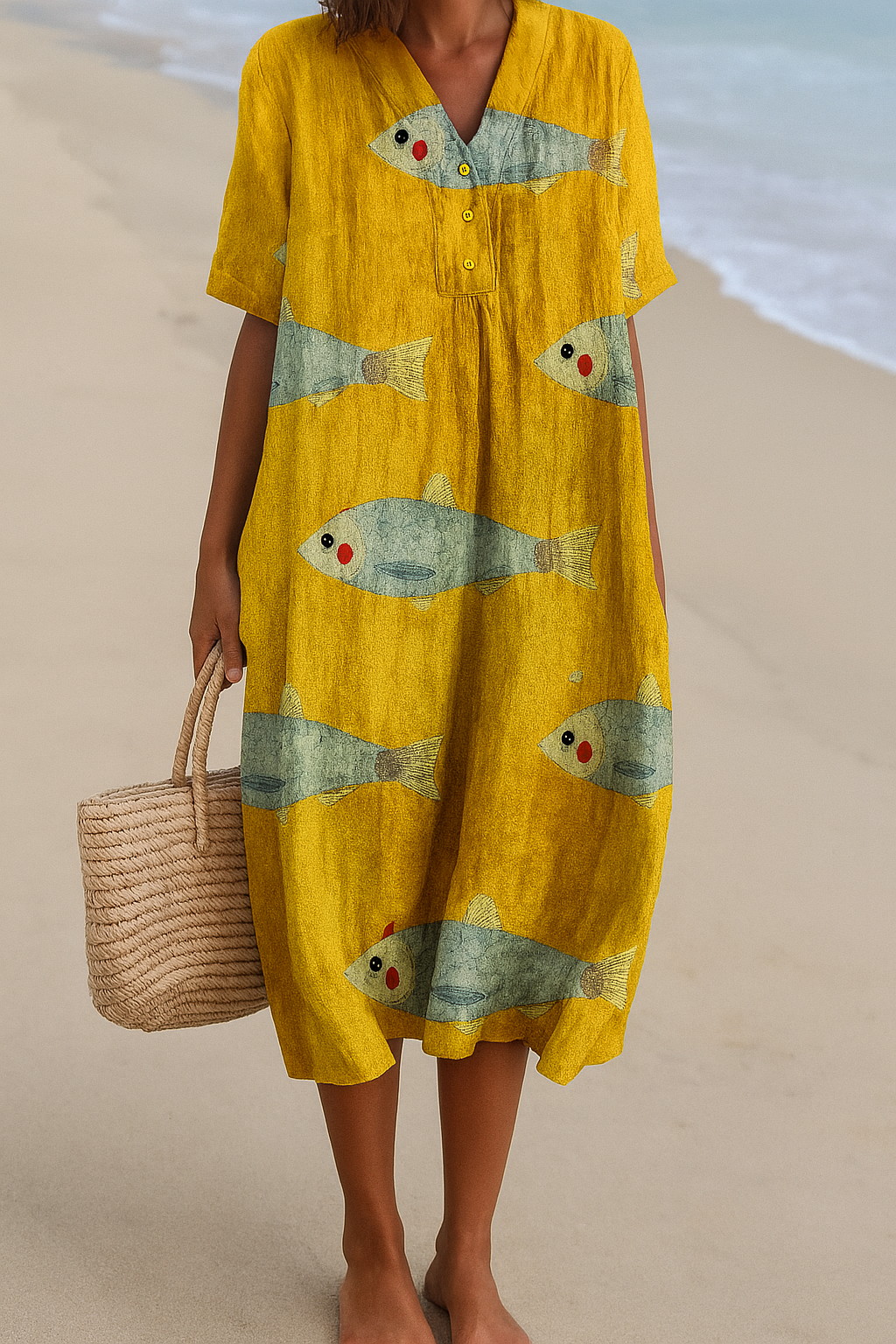 Agnes | Art-Inspired Cotton Dress
