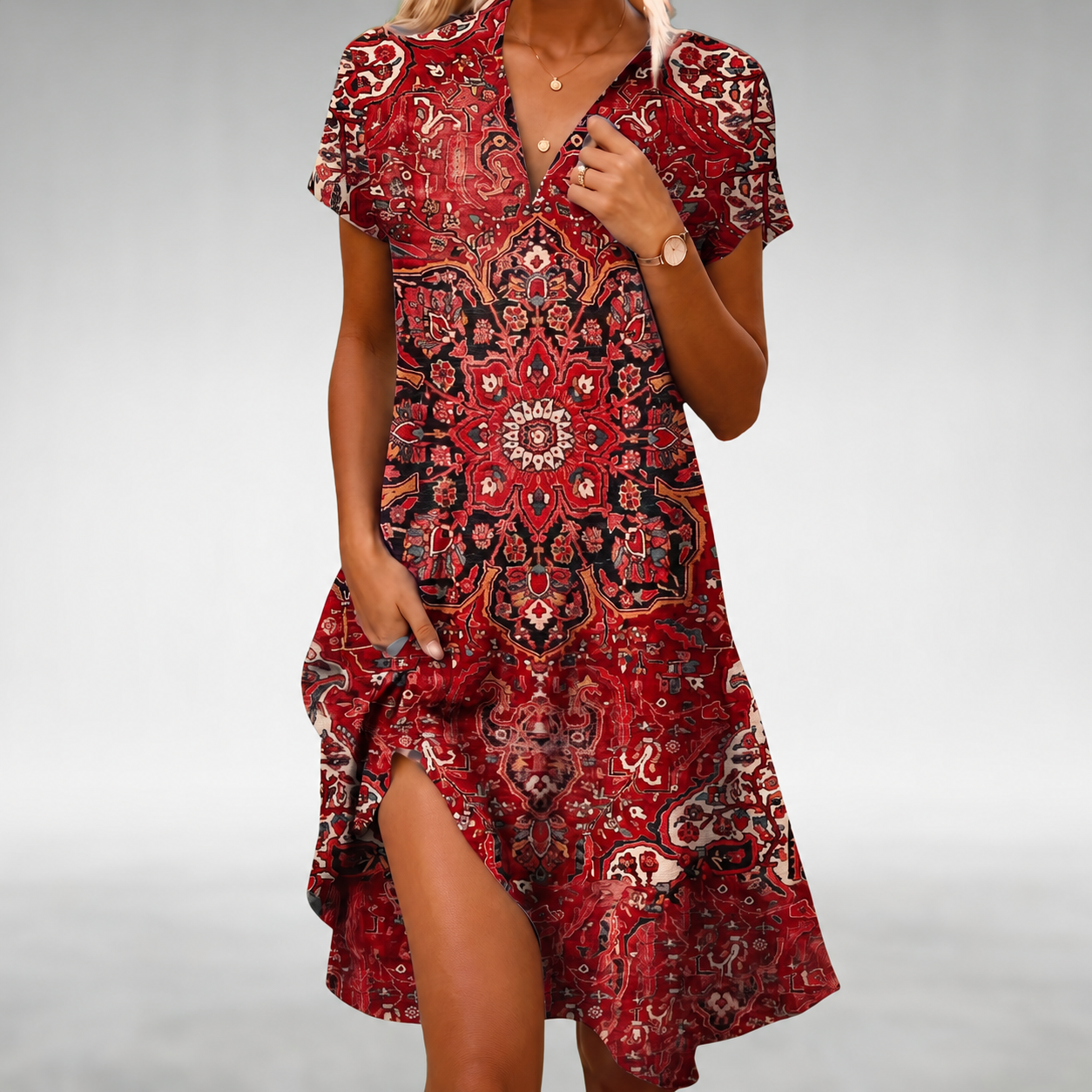 Moira™ | Lightweight Floral Midi Dress