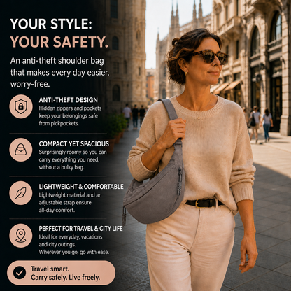 Chiara | Grey Shoulder Bag