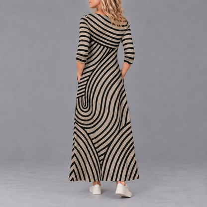 AYLA™ | Vintage Striped Dress