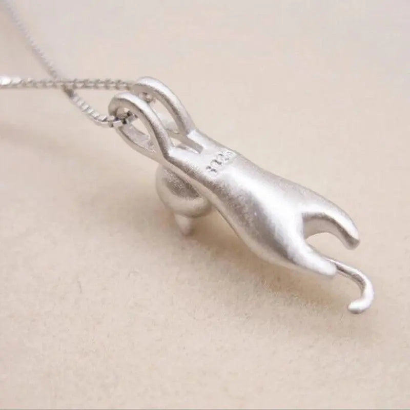 Cute 925 Silver Pendant Necklace