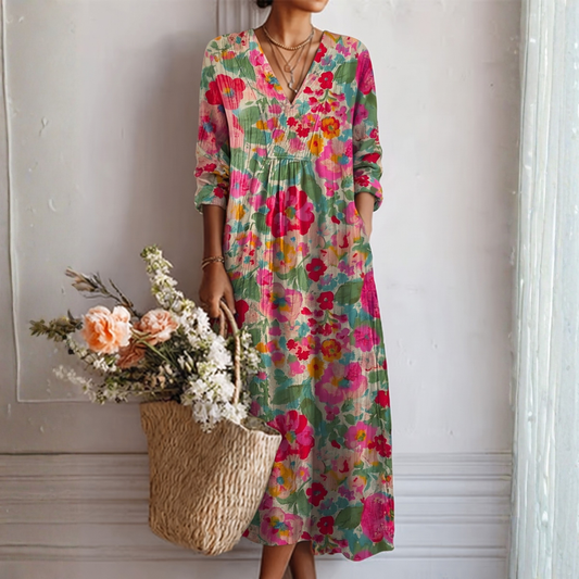 Rosa Elegant Floral Dress
