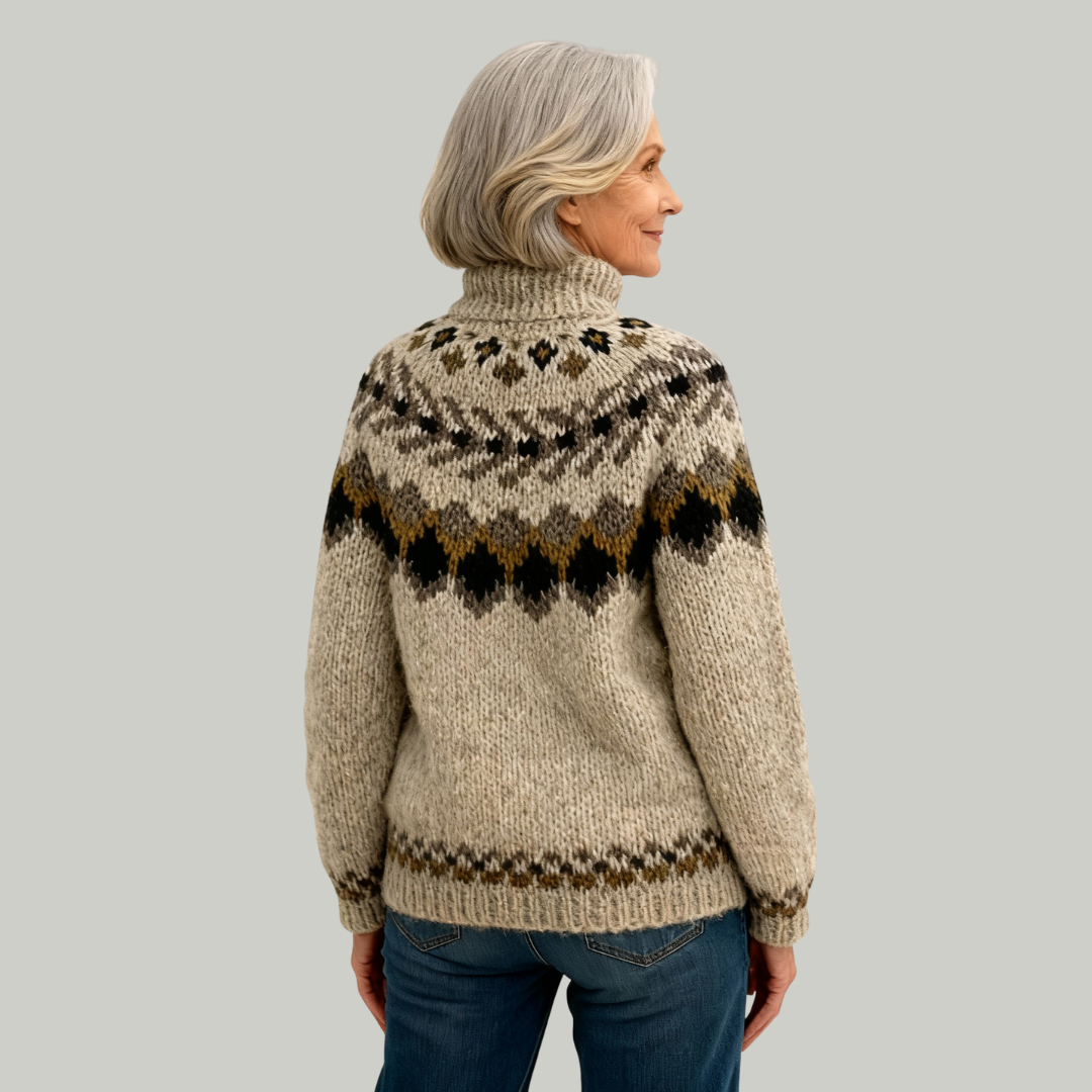 Classic Icelandic Wool Knit Sweater