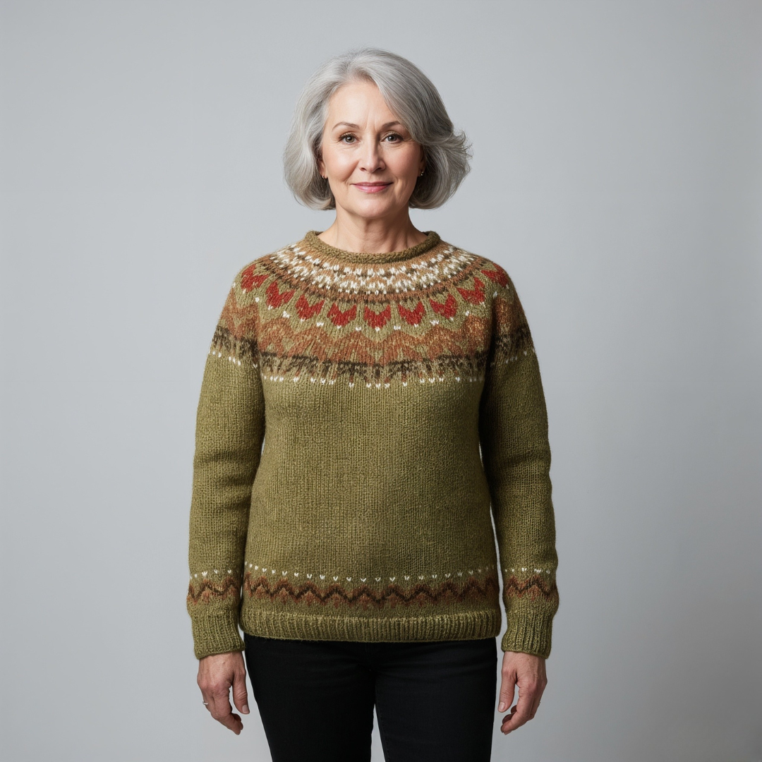 Classic Icelandic Wool Knit Sweater