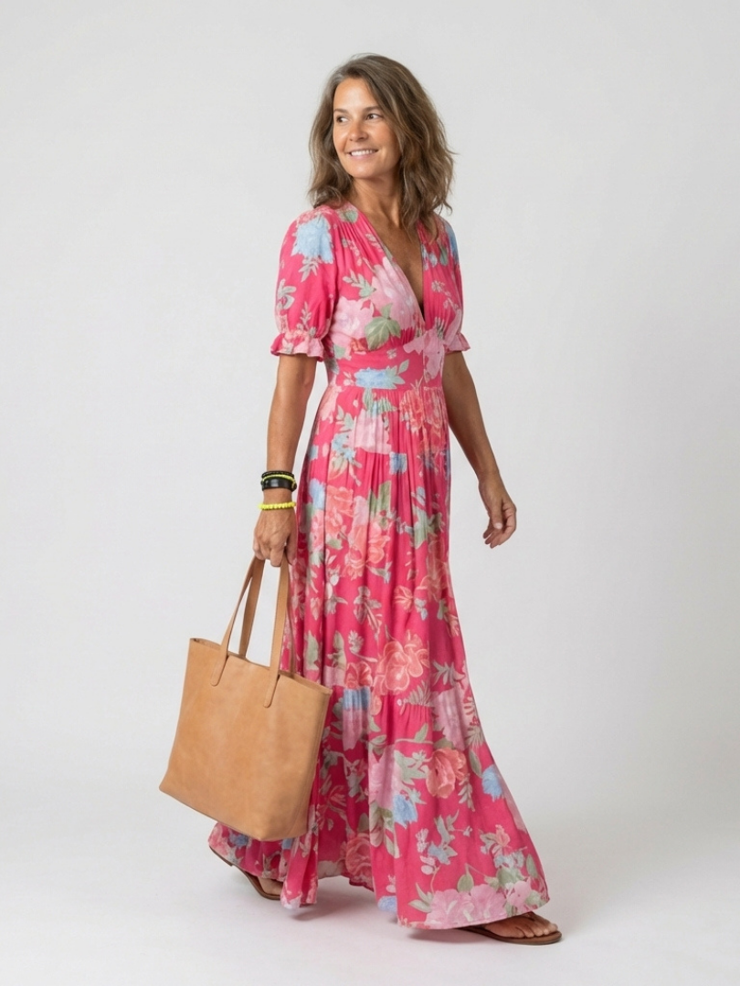 ROME | Floral Maxi Dress