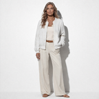 Lunea Mode® | The Colette - Effortless Zip-Up Knit Bomber Cardigan