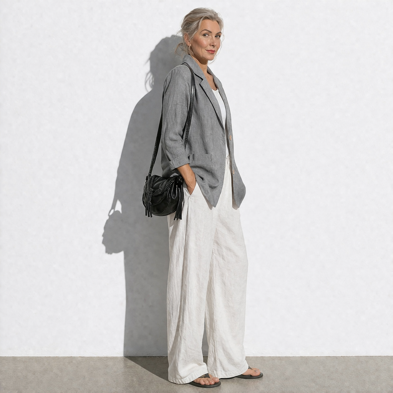 Lunea Mode® | The Charlotte - Relaxed Pure Cotton Linen Blazer