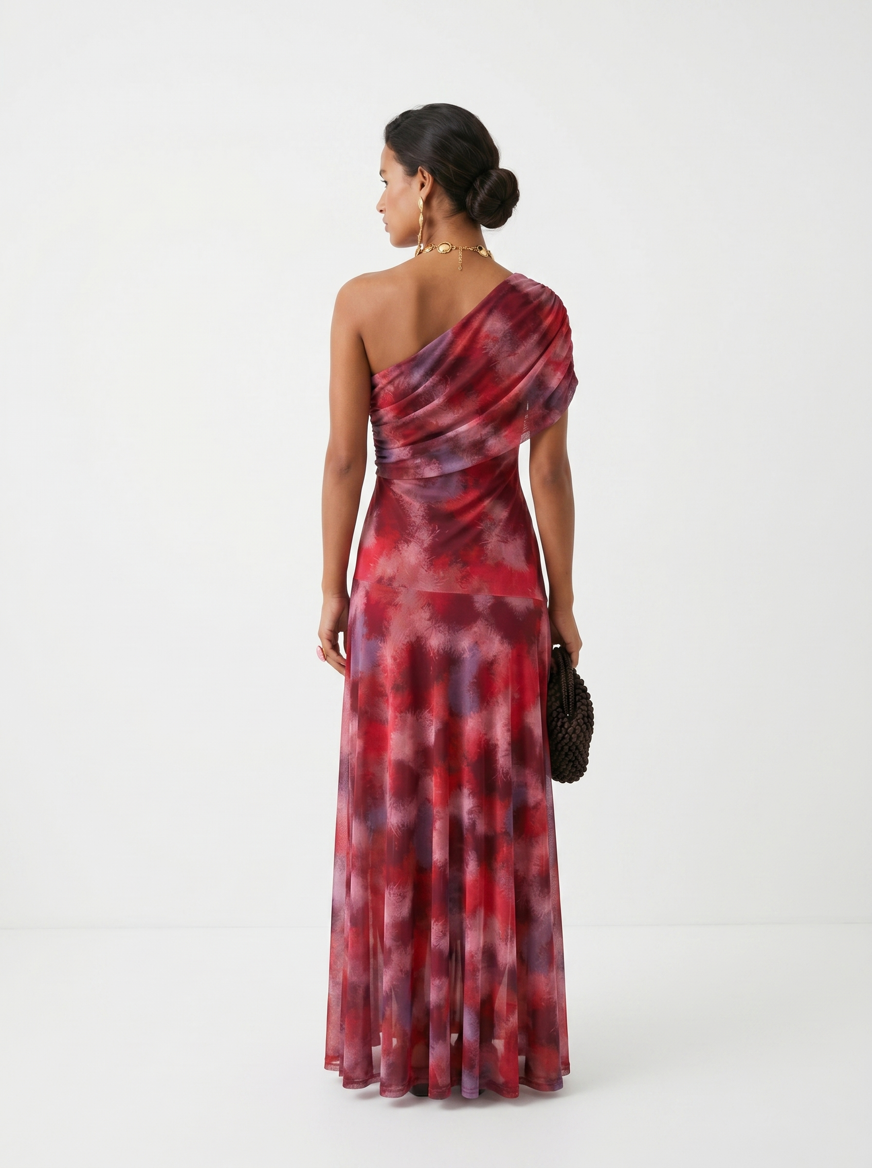 Carla | Draped Strapless Maxi Dress