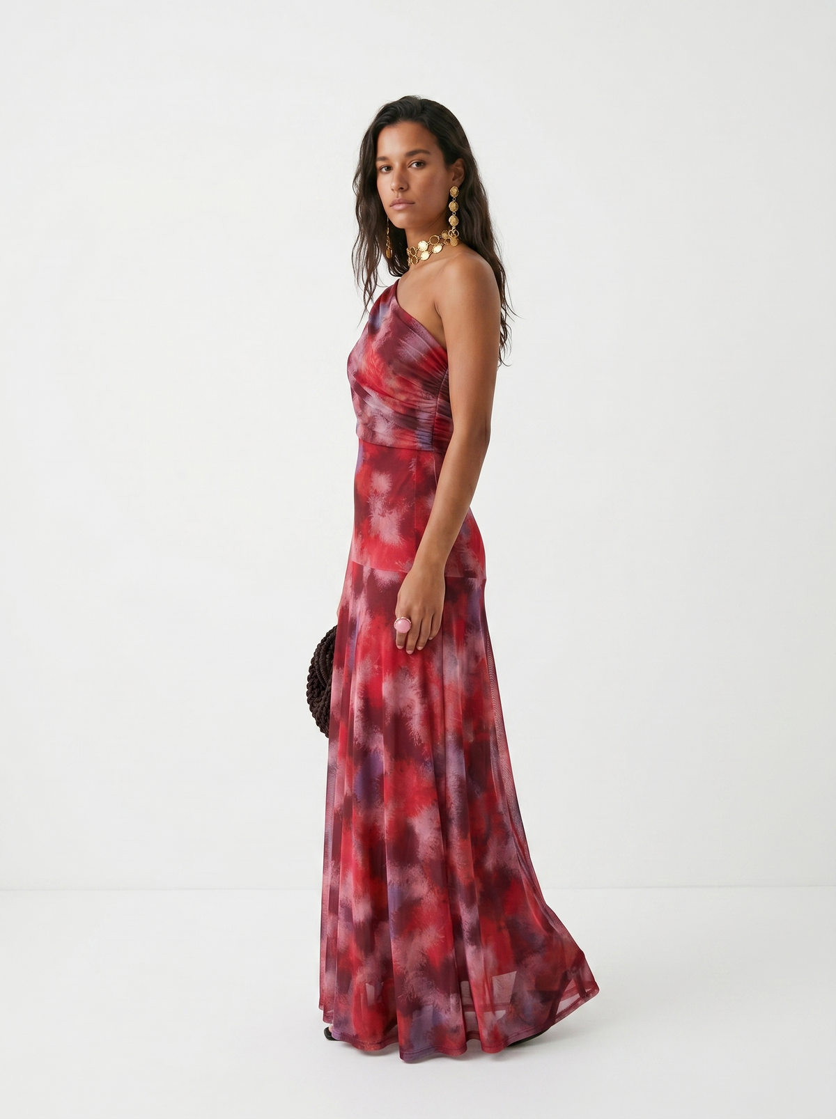 Carla | Draped Strapless Maxi Dress
