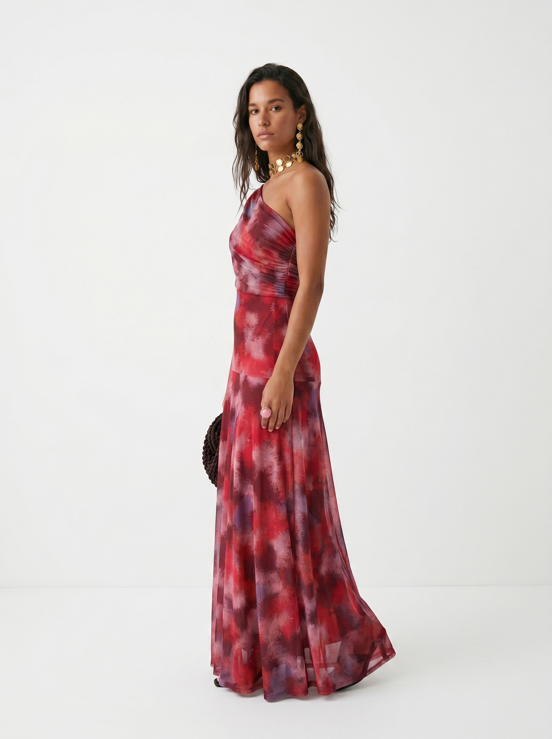 Carla | Draped Strapless Maxi Dress