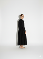 Lunea Mode® |The Amanda Long Sleeve Linen Maxi Dress