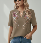 Kasia | Elegant Embroidered Top