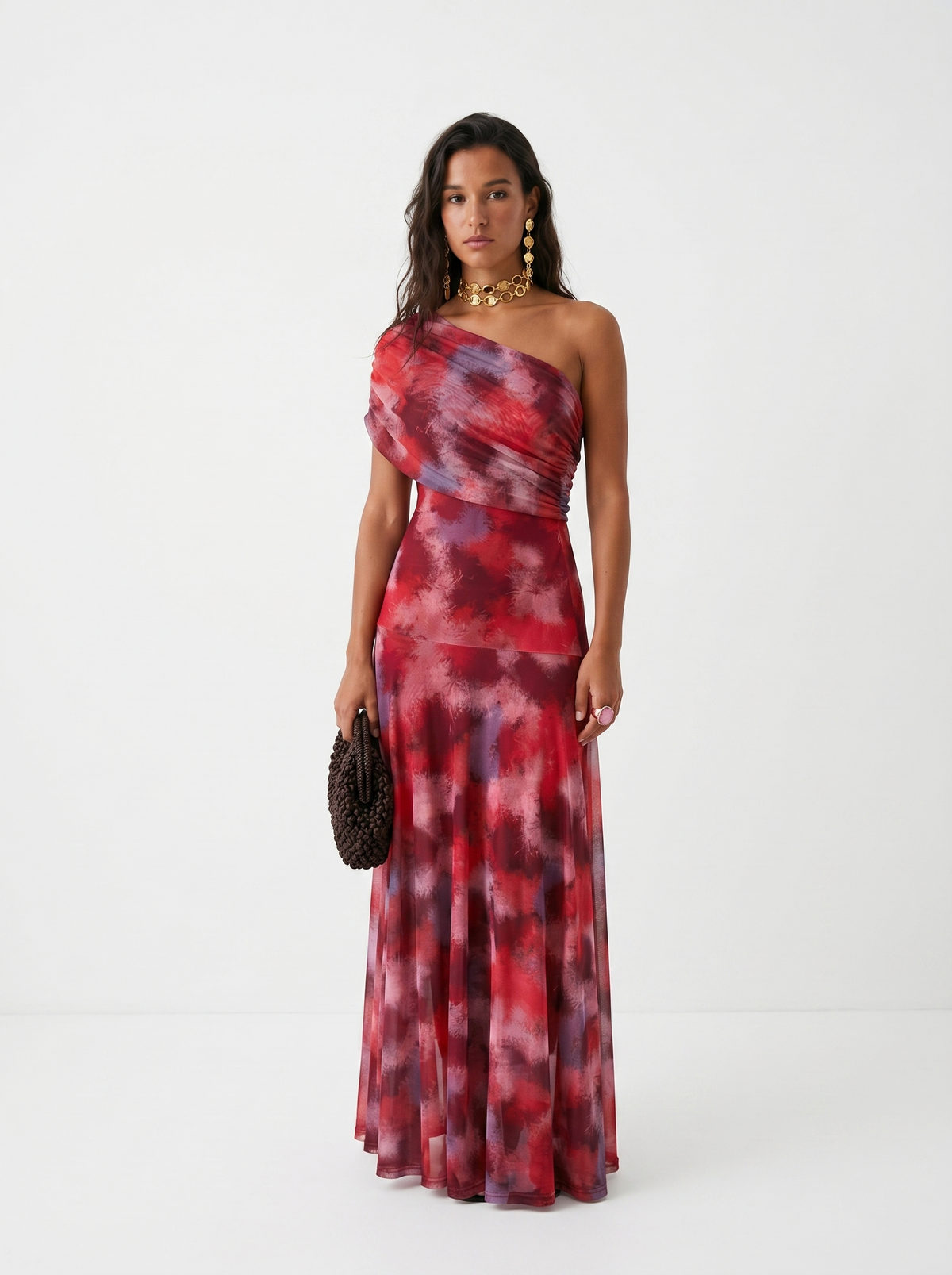 Carla | Draped Strapless Maxi Dress