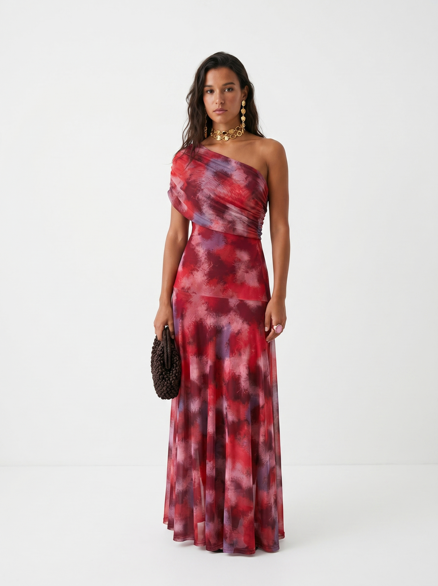 Carla | Draped Strapless Maxi Dress