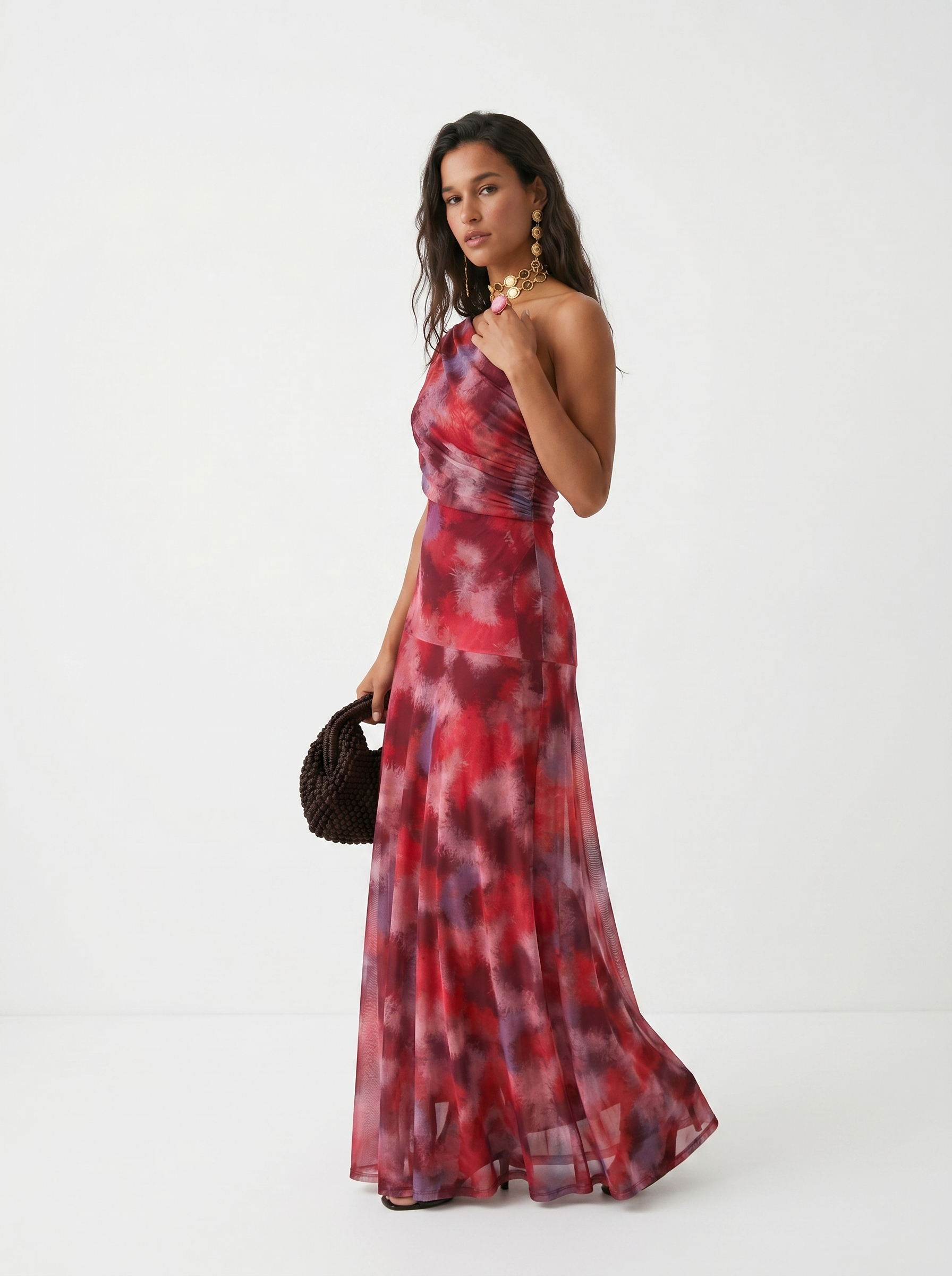 Carla | Draped Strapless Maxi Dress