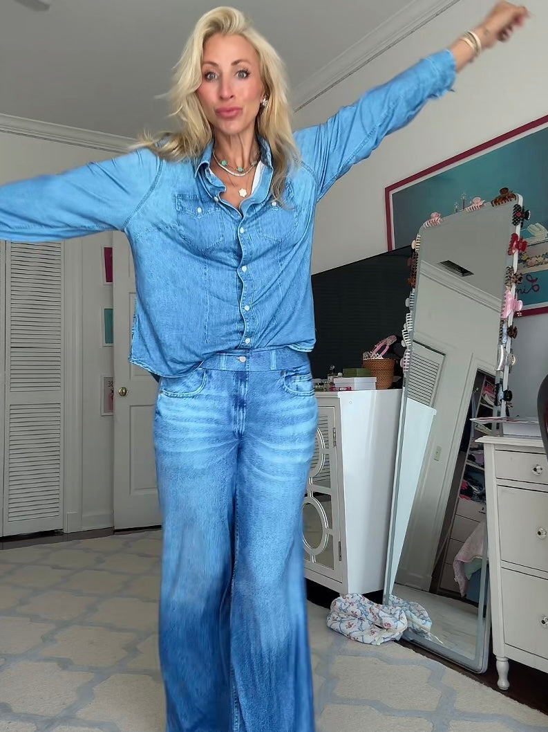 Jordann Jammies Denim Dreams Pajama Set