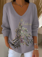 Monica - Elegant Christmas Knit Top